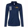 Hudsonville Ladies Adidas 3-Stripes Double Knit Full-Zip Pullover