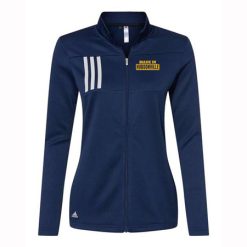Hudsonville Ladies Adidas 3-Stripes Double Knit Full-Zip Pullover