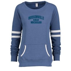Hudsonville Ladies Varsity Fleece Crew Neck Pullover