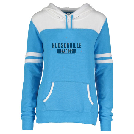 Hudsonville Ladies Varsity Fleece Pullover Hood - Image 11