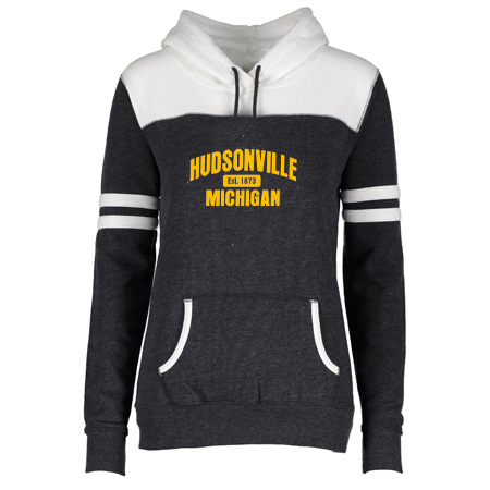 Hudsonville Ladies Varsity Fleece Pullover Hood - Image 23