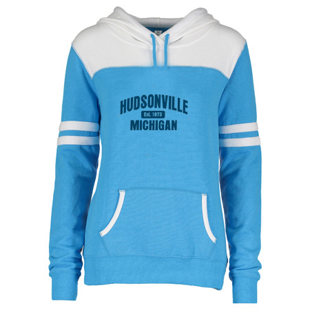Hudsonville Ladies Varsity Fleece Pullover Hood - Image 30