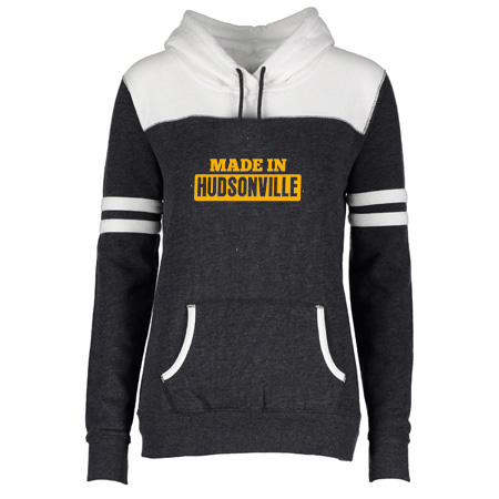 Hudsonville Ladies Varsity Fleece Pullover Hood - Image 17