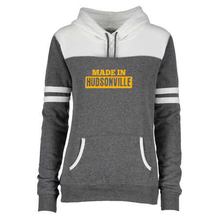 Hudsonville Ladies Varsity Fleece Pullover Hood - Image 24