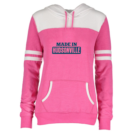 Hudsonville Ladies Varsity Fleece Pullover Hood - Image 29