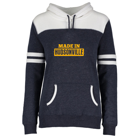 Hudsonville Ladies Varsity Fleece Pullover Hood - Image 5