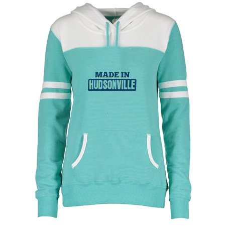 Hudsonville Ladies Varsity Fleece Pullover Hood - Image 14