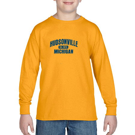 Hudsonville Youth Heavy Cotton™ Youth Long Sleeve T-Shirt - Image 2