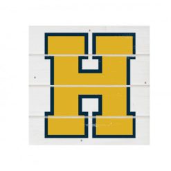 Hudsonville White Wood Pallet Coaster  Set of 1  no holder