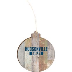 Hudsonville Light 4.18 X 3.86 Faux Wood Ornament