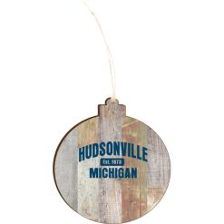Alternative view of Hudsonville Light 4.18 X 3.86 Faux Wood Ornament