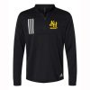 KH Hockey Adult Adidas 3-Stripes Double Knit Quarter-Zip Pullover