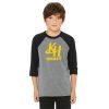 KH Hockey Youth Youth 3/4 Sleeve Baseball Tee