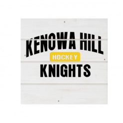 Alternative view of KH Hockey White Wood Pallet Coaster  Set of 1  no holder