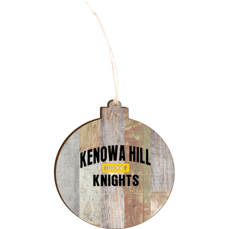 KH Hockey Light 4.18 X 3.86 Faux Wood Ornament - Image 2