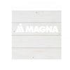 Magna Office White Wood Pallet Coaster  Set of 1  no holder