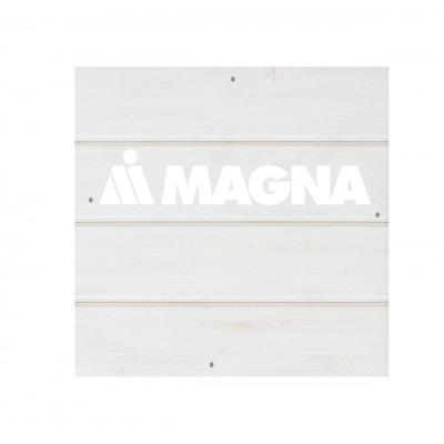 Magna Office White Wood Pallet Coaster Set of 1 no holder