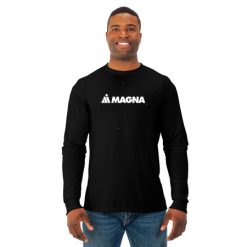Alternative view of Magna Office Adult Dri-Power® Polyester Long Sleeve T-Shirt