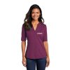 Magna Office Ladies Ladies Stretch Heather Open Neck Top