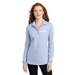 Magna Office Ladies Ladies Pincheck Easy Care Shirt