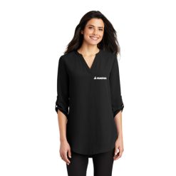 Alternative view of Magna Office Ladies Ladies 3/4-Sleeve Tunic Blouse