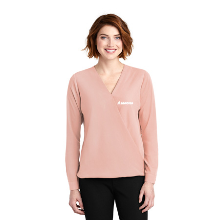 Magna Office Ladies Ladies Wrap Blouse - Image 3