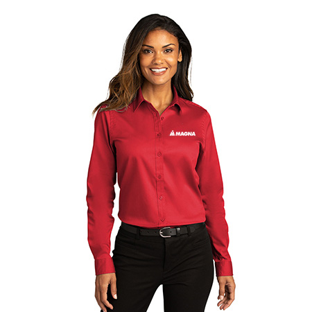 Magna Office Ladies Ladies Long Sleeve SuperPro React™Twill Shirt - Image 14