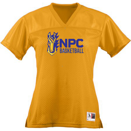 NPC Basketball Ladies Junior Fit Replica Football Tee - Image 4
