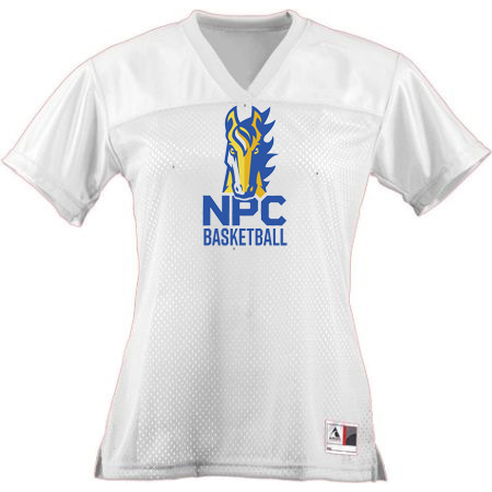 NPC Basketball Ladies Junior Fit Replica Football Tee - Image 9