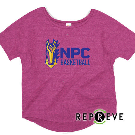 NPC Basketball Ladies Triblend Flowy Tee - Image 5