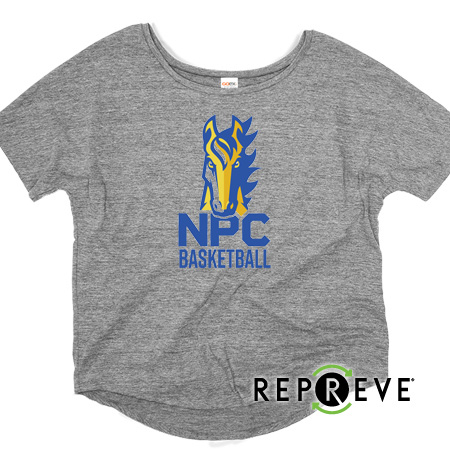 NPC Basketball Ladies Triblend Flowy Tee - Image 4