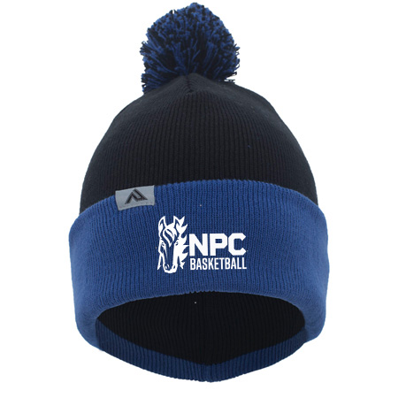 NPC Basketball KNIT FOLD OVER POM-POM BEANIE - Image 17