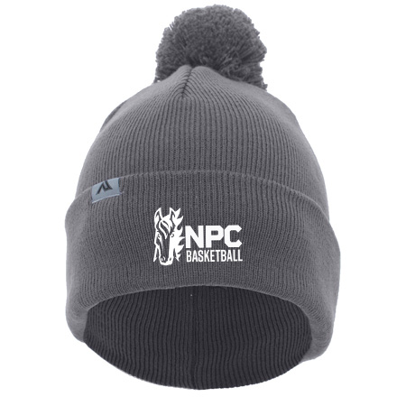 NPC Basketball KNIT FOLD OVER POM-POM BEANIE - Image 12