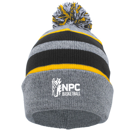 NPC Basketball KNIT FOLD OVER POM-POM BEANIE - Image 2
