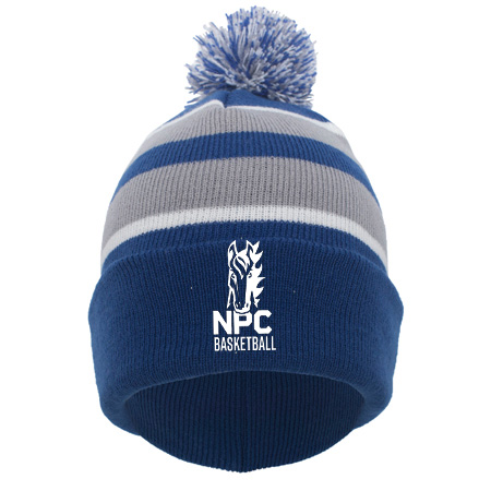 NPC Basketball KNIT FOLD OVER POM-POM BEANIE - Image 9