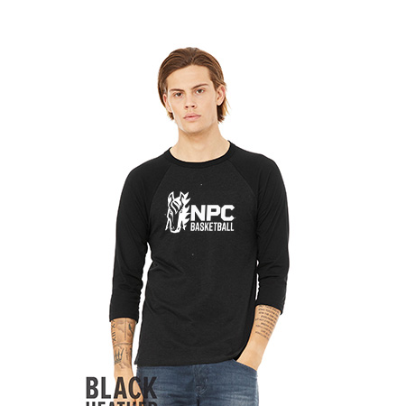 NPC Basketball Unisex 3/4 Sleeve Baseball Tee - Image 10