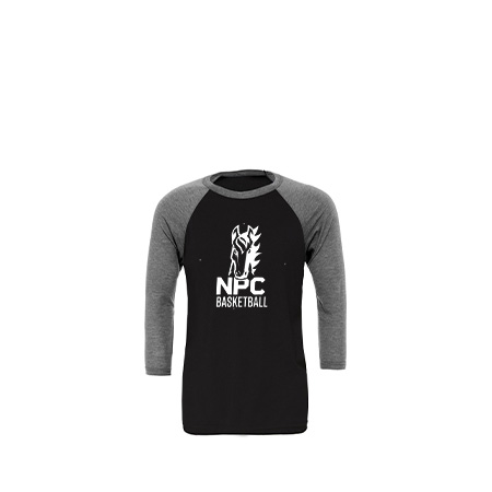 NPC Basketball Unisex 3/4 Sleeve Baseball Tee - Image 16