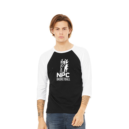 NPC Basketball Unisex 3/4 Sleeve Baseball Tee - Image 12