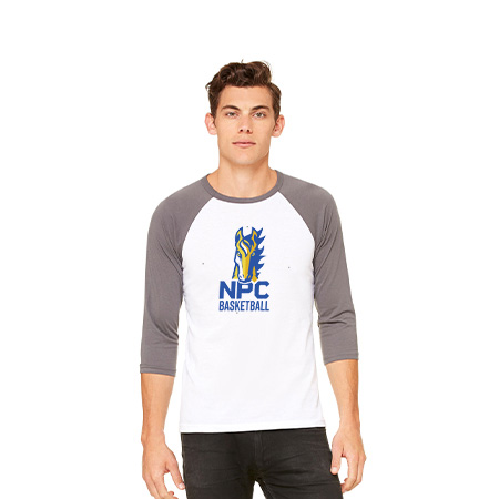 NPC Basketball Unisex 3/4 Sleeve Baseball Tee - Image 17