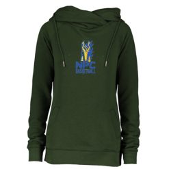 Alternative view of NPC Basketball Ladies Classic Fleece Funnel Neck Pullover Hood