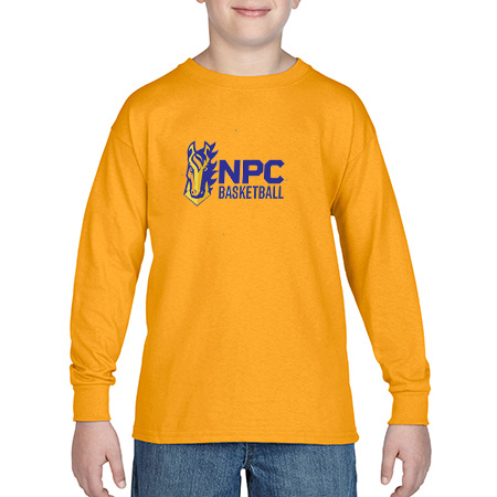NPC Basketball Youth Heavy Cotton™ Youth Long Sleeve T-Shirt