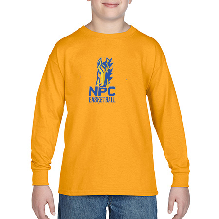 NPC Basketball Youth Heavy Cotton™ Youth Long Sleeve T-Shirt - Image 2