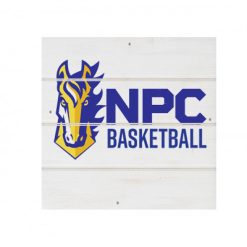 Alternative view of NPC Basketball White Wood Pallet Coaster  Set of 1  no holder