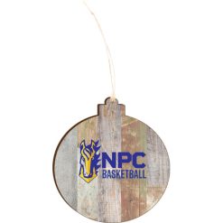 Alternative view of NPC Basketball Light 4.18 X 3.86 Faux Wood Ornament