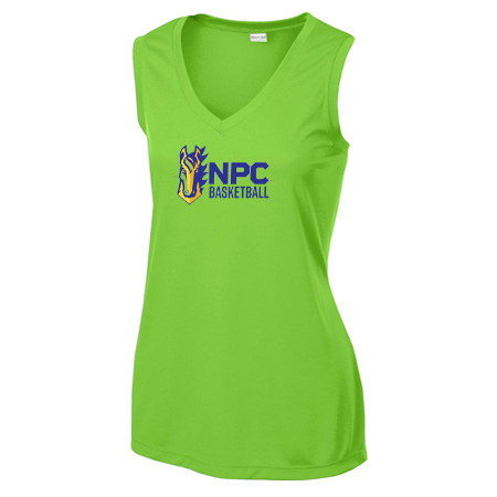 NPC Basketball Ladies Ladies Sleeveless PosiCharge® Competitor™ V-Neck Tee - Image 3
