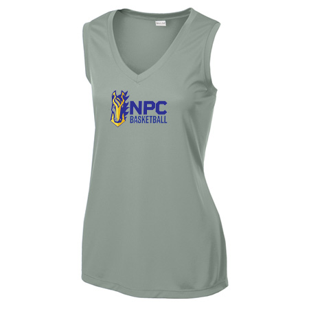 NPC Basketball Ladies Ladies Sleeveless PosiCharge® Competitor™ V-Neck Tee - Image 8