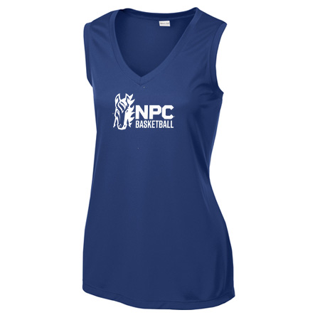NPC Basketball Ladies Ladies Sleeveless PosiCharge® Competitor™ V-Neck Tee - Image 2