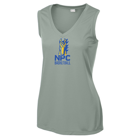 NPC Basketball Ladies Ladies Sleeveless PosiCharge® Competitor™ V-Neck Tee - Image 9