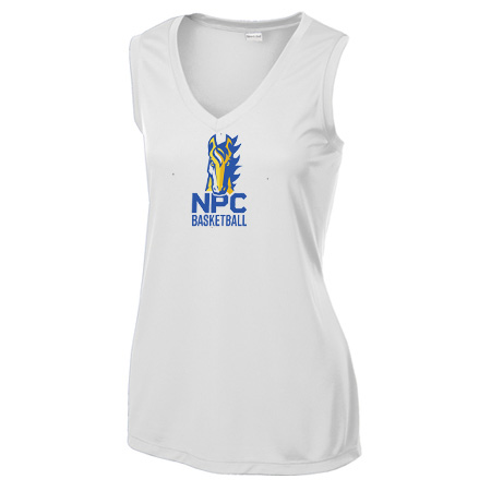 NPC Basketball Ladies Ladies Sleeveless PosiCharge® Competitor™ V-Neck Tee - Image 7