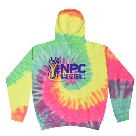 NPC Basketball Adult Tie Dye Fleece Pullover - Image 37